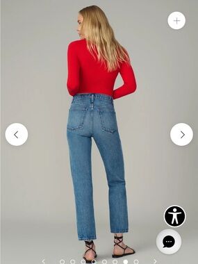 Joe's Jeans Margot Slim Crop Straight Leg, High-Rise in Impact